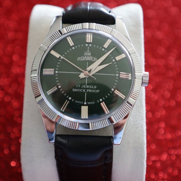 Vintage Roamer Swiss-made, professionally refurbished: 17‑jewel Manual-Wind - Picture 7 of 8